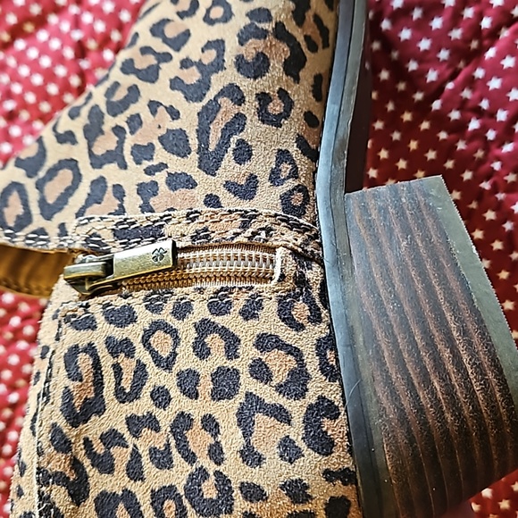 Lucky Brand Fhuna leather animal print booties size 9 - Picture 7 of 9